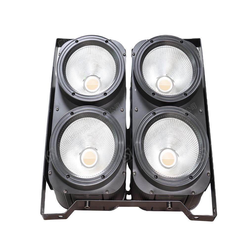 4PCSx100W LED Four Eye Audience Blinder RGBW Effect Stage Lights with E27 Bulb Base DMX512 Control for Disco Parties