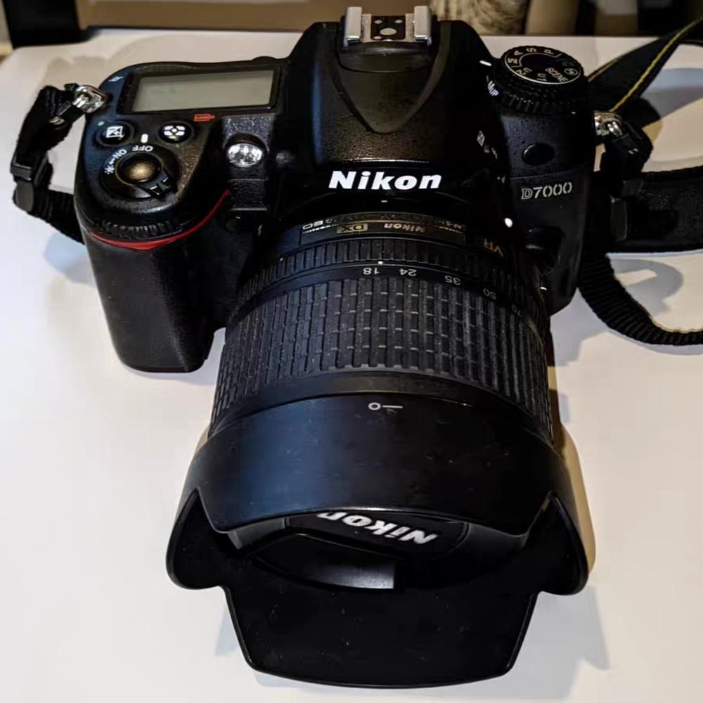 Used High Quality Digital Camera Nikoner D7000 Kit 18-105mm Lens 16MP APS-Senor Full HD Travel Camera