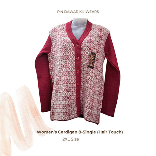 2XL Size Womens Hair Touch Cardigan