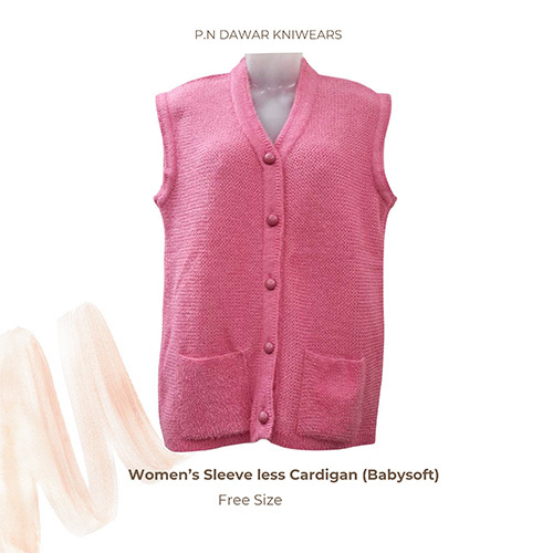 Babysoft Womens Sleeve Less Cardigan