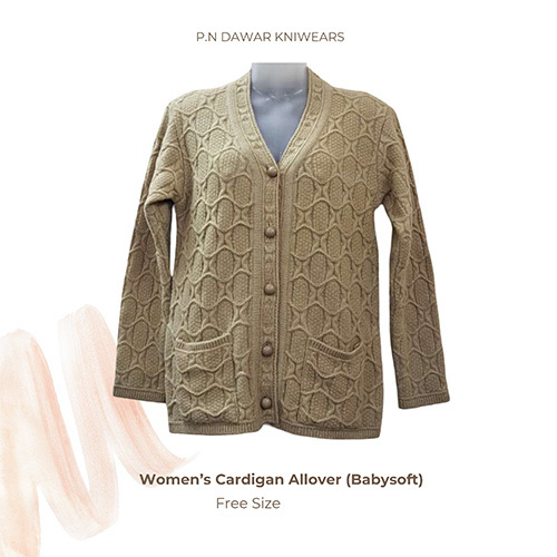 Free Size Womens Allover Cardigan