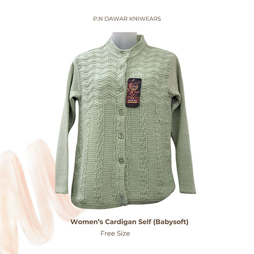 Free Size Womens Self Cardigan