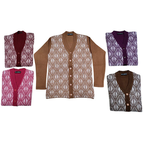 Ladies Front Hair Touch Cardigan