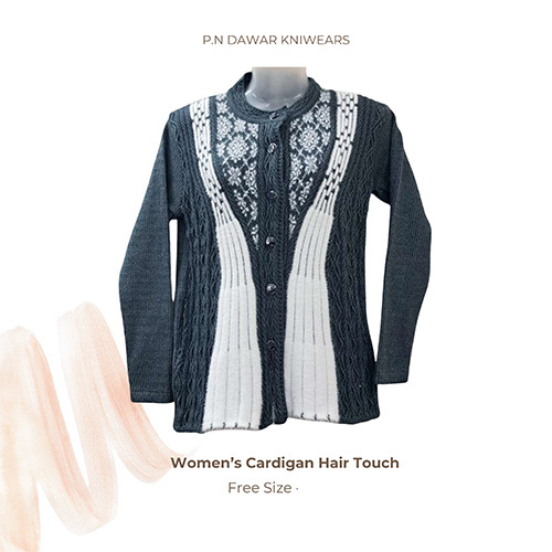 Womens Hair Touch Cardigan