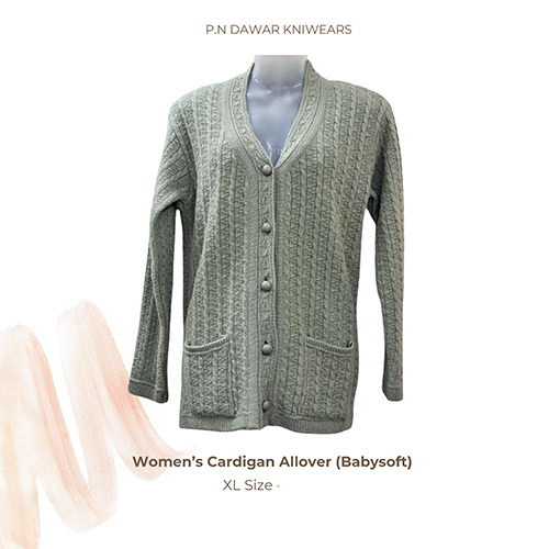 XL Size Womens Allover Cardigan