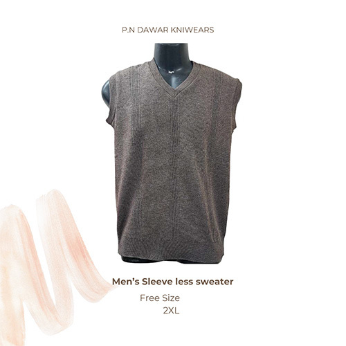 Mens Sleeve Less Sweater