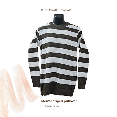 Mens Striped Pullover