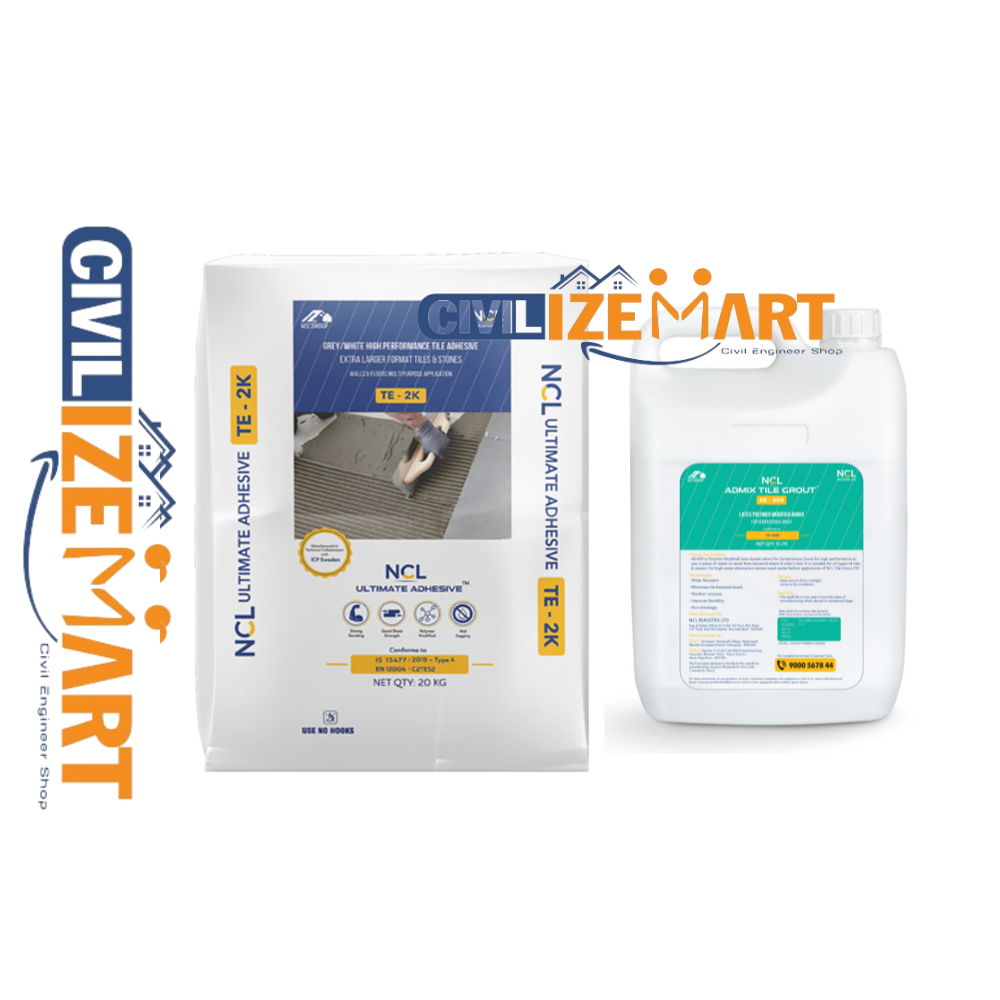 Ncl Ultimate Adhesive-Te 2K Tile Adhesive - Color: Grey Or White