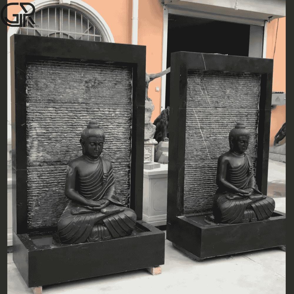 Black Marble Fountain