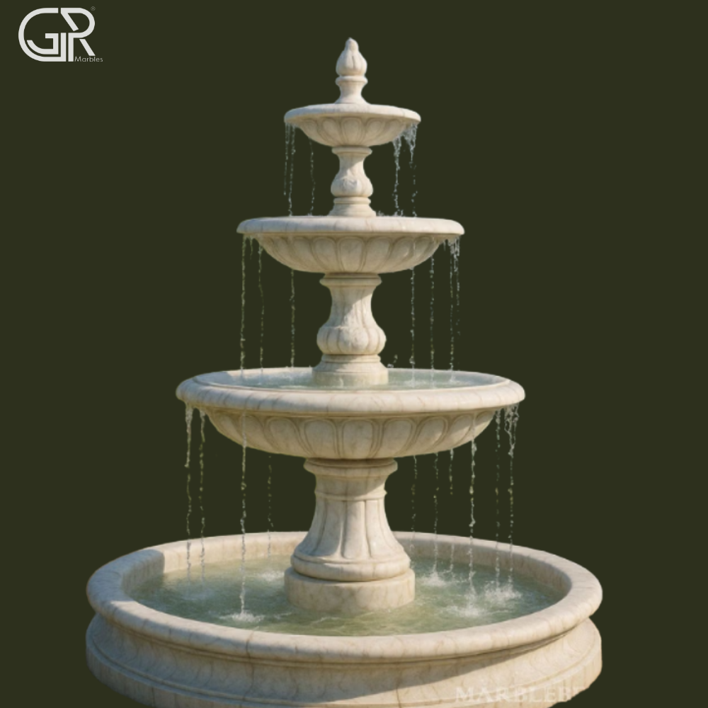 white Marble water fountain