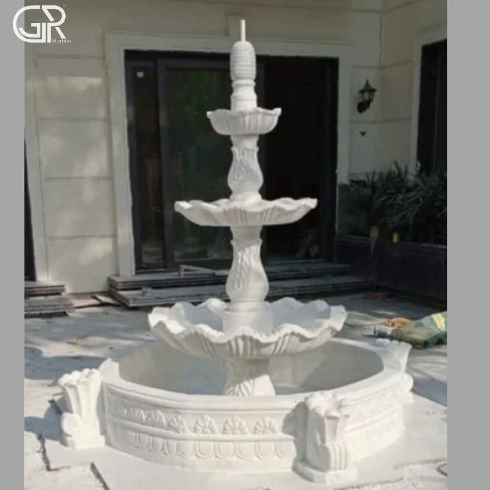 Carving stylish marble fountain