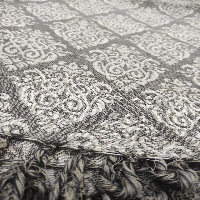 Polyester Cotton Throws - 320 Gsm, Jacquard Woven Style | Versatile Use For Bed, Couch, Sofa, Drape, Available In All Colors