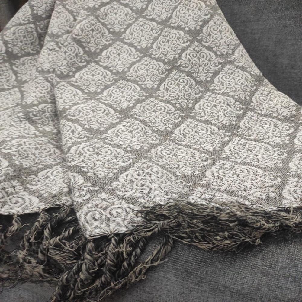 Polyester Cotton Throws - 320 Gsm, Jacquard Woven Style | Versatile Use For Bed, Couch, Sofa, Drape, Available In All Colors