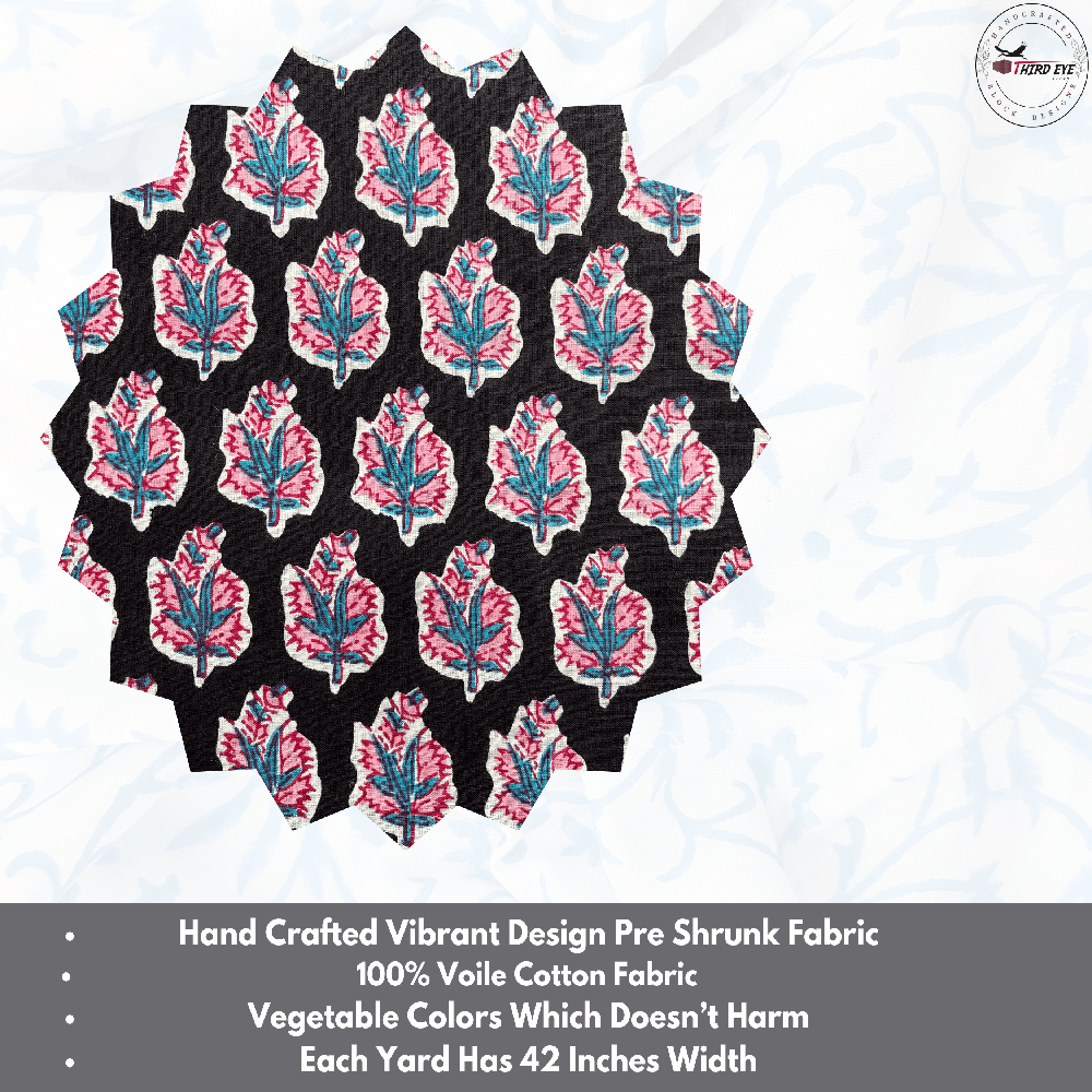 Screen Print Jaipuri Cotton Fabric