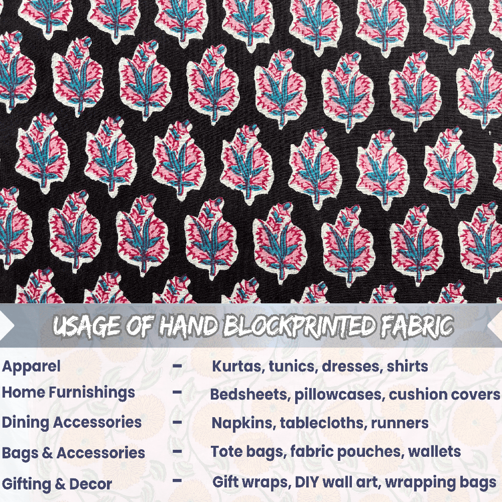 Screen Print Jaipuri Cotton Fabric