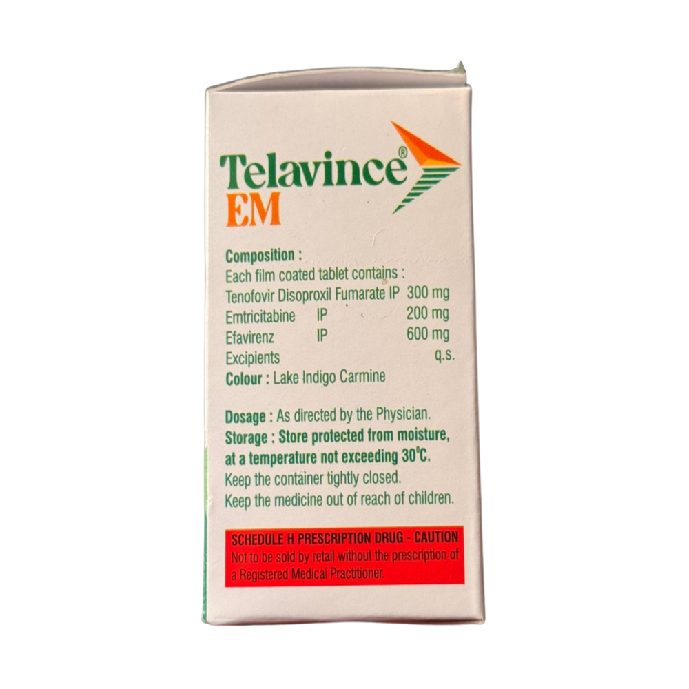 Tenofovir (300mg), Emtricitabine (200mg) & Efavirenz (600 mg)