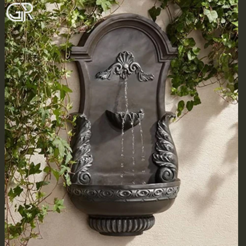 black Marble wall Fountain