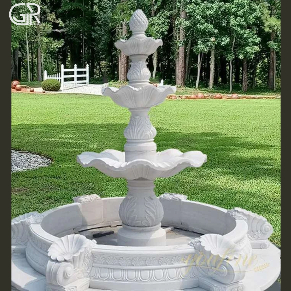 3 Tier Stylish Marble Fountain