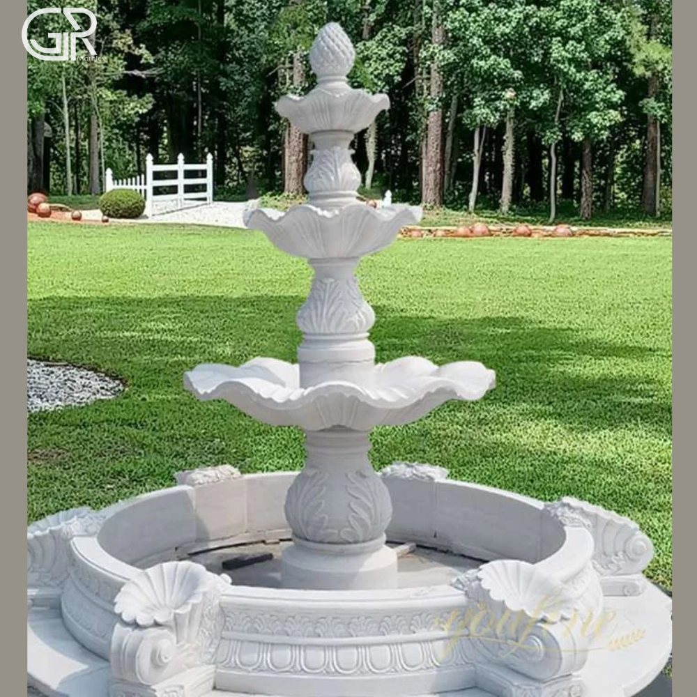 3 Tier Stylish Marble Fountain