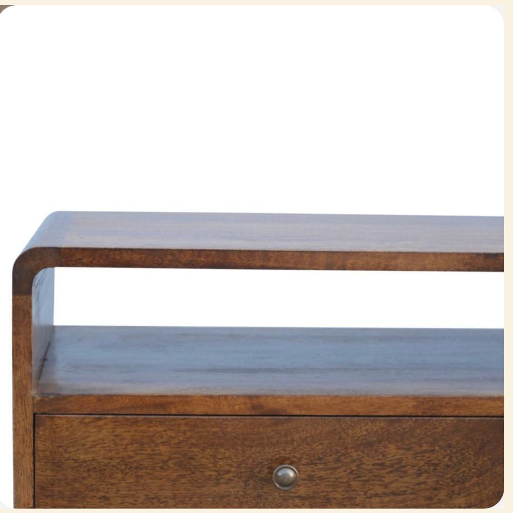 Solid Wooden Tv Cabinet - Color: Brown