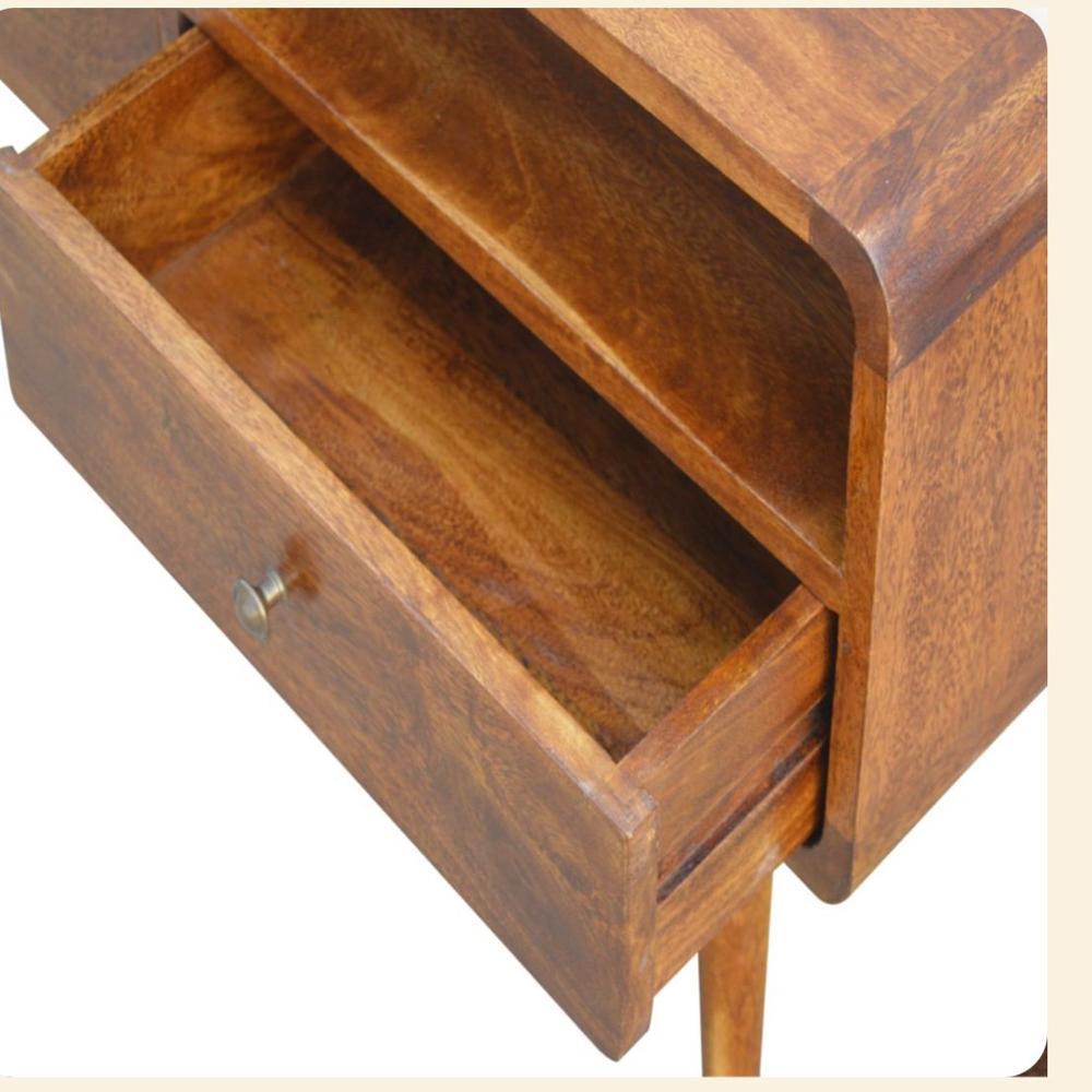 Solid Wooden Tv Cabinet - Color: Brown