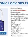 Electronic lock gps tracker