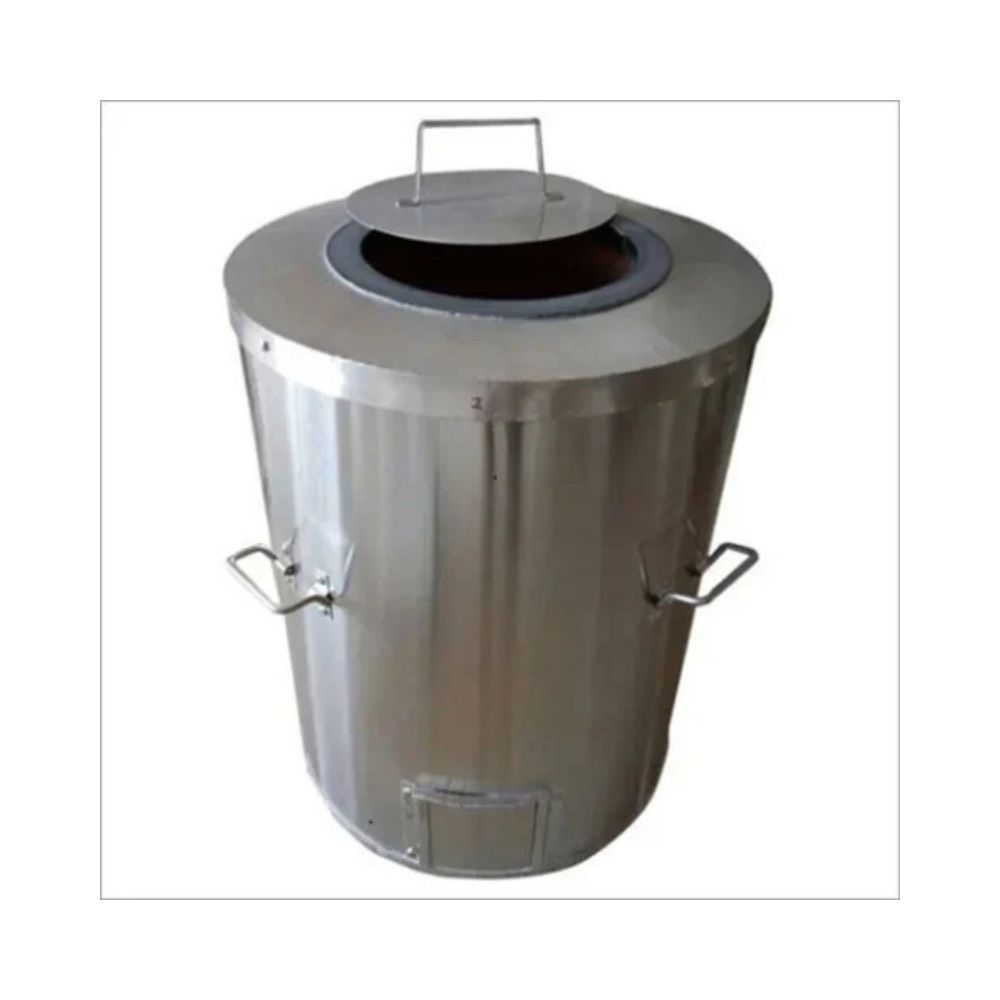 Premium Finish Stainless Steel Tandoor with Traditional Clay Interior