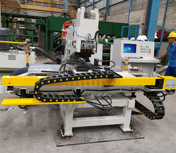 Steel Structure Fabrication Plc Controlled Cnc Punching Machine Transmission Tower Manufacturing - Feature: High Precision