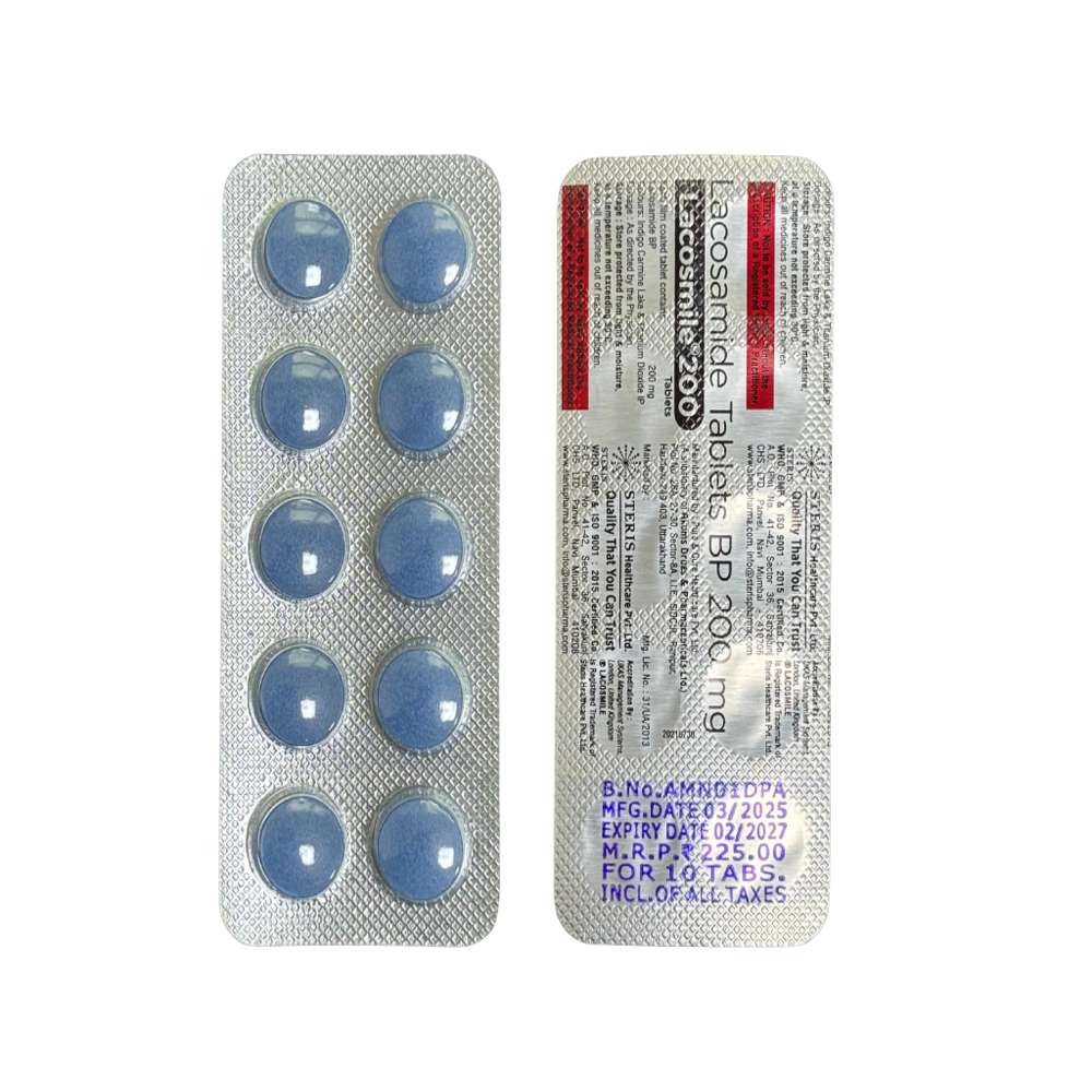 Lacosamide - 200 Mg Tablets | 5000 Quantity, Designed For Effective Partial-onset Seizure Control