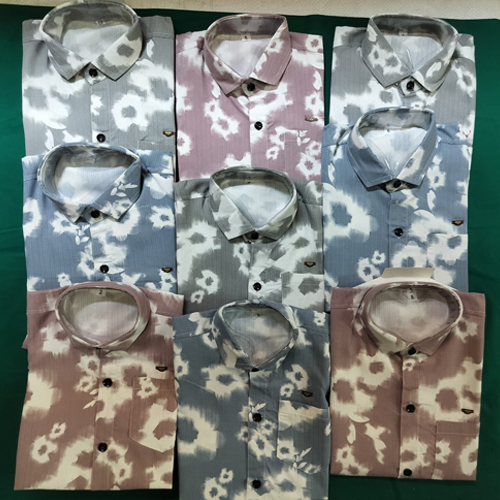 Half Sleeve Printed Shirt With Single Pocket