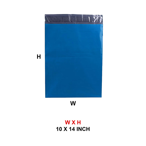 10 x 14 Inch Plain Dark Blue Courier Shipping Bag - Water & Tamper Proof for E-commerce Packaging