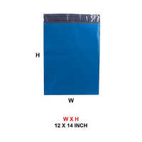 12 x 14 Inch Plain Dark Blue Courier Shipping Bags a   Water & Tamper Proof E-commerce Packaging Bags