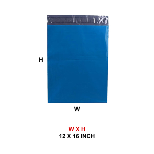 12 x 16 Inch Plain Dark Blue Courier Shipping Bag - Water & Tamper Proof for E-commerce Packaging