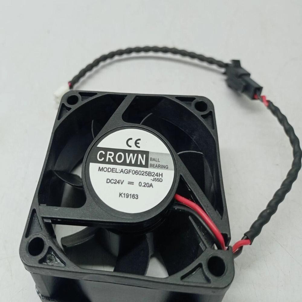 CROWN AGF06025B24H 24V DC 0.20A 6025mm Ball Bearing Industrial Axial Cooling Fan