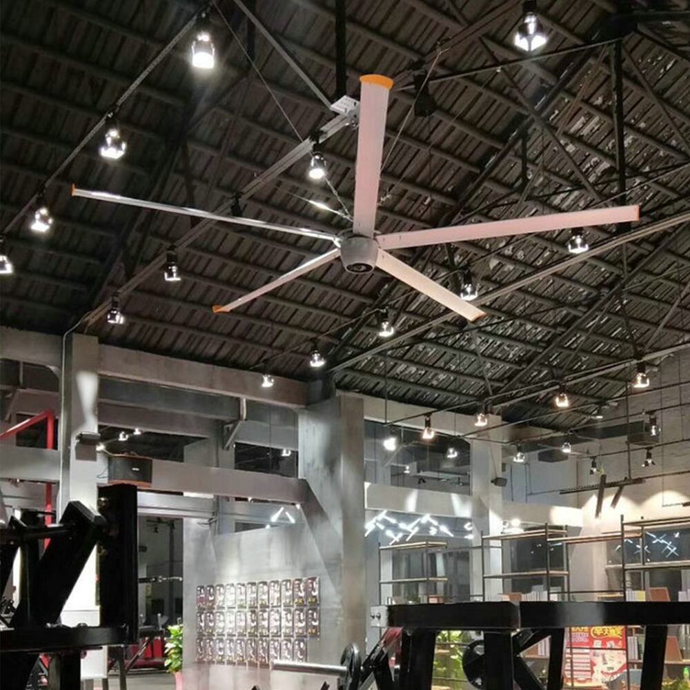 AMTHI HVLS Ceiling Fan PMSM Motor 12ft 24ft Big Fan for Railway Station