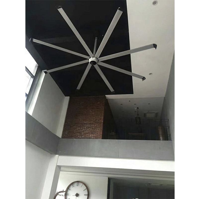 12ft 1500W 220V AC DC HVLS Fan for Air Cooling Ventilation