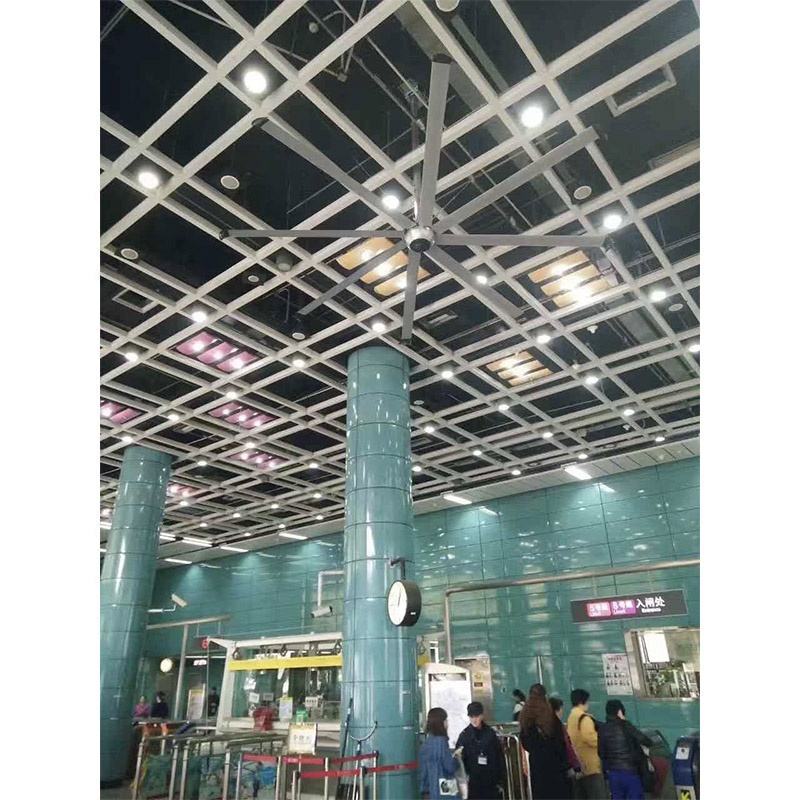 12ft 1500W 220V AC DC HVLS Fan for Air Cooling Ventilation