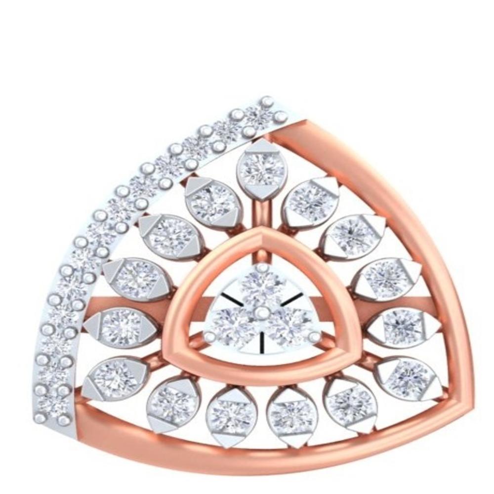 Geometric Trillion Cluster Studs Earring