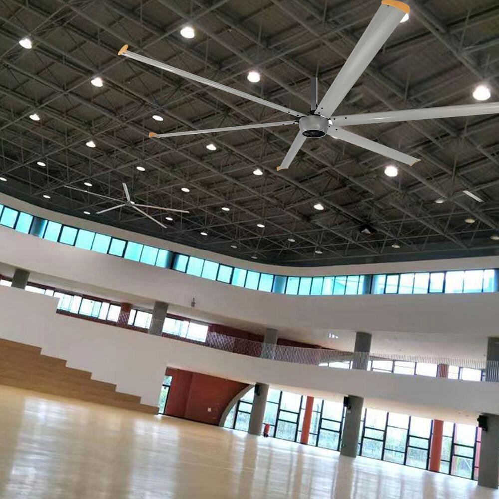 AMCLING 12ft 7.3m 1.1kw 220v PMSM PMAC High Volume Low Speed Commercial Jumbo Big Ceiling Hvls Fan