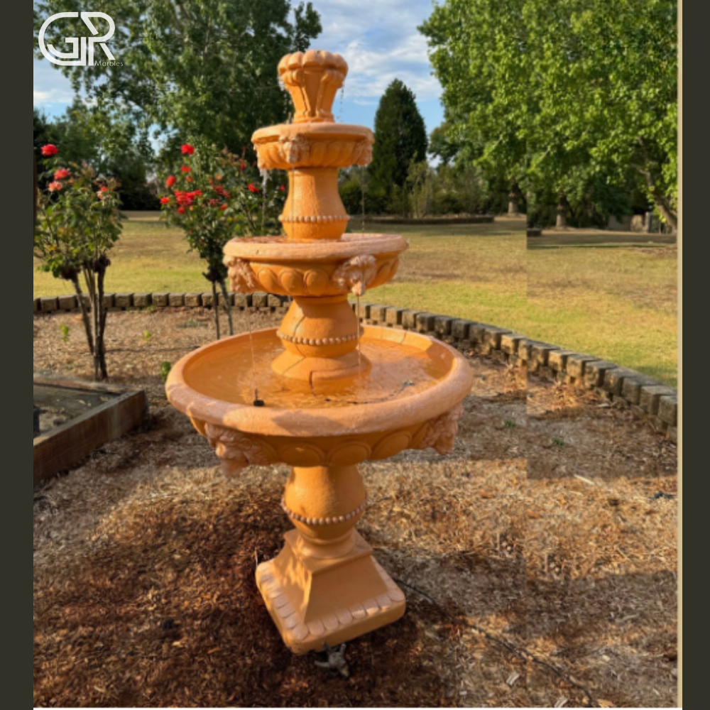 Stunning Look Garden Decorative Brown Sandstone Water Fountain