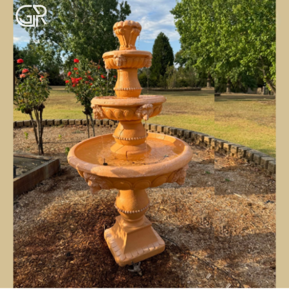Stunning Look Garden Decorative Brown Sandstone Water Fountain
