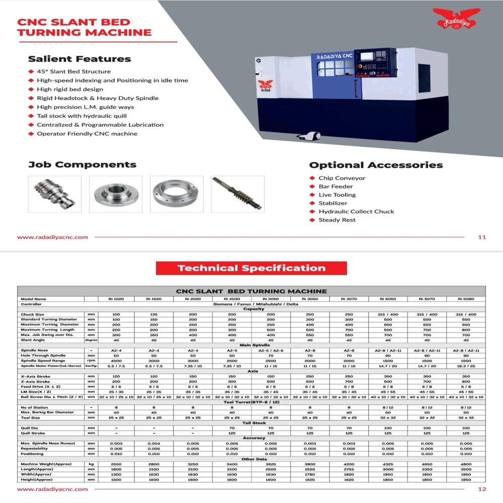 Cnc Slate Bed Turning Machine - Color: White