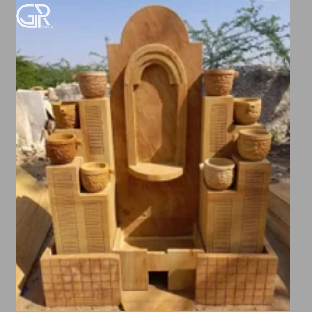 Teakwood Sandstone Water Fountain