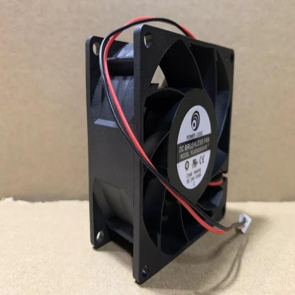 POWER LOGIC PLA08038B24M 24V DC 0.80A 8038mm Ball Bearing Industrial Axial Cooling Fan