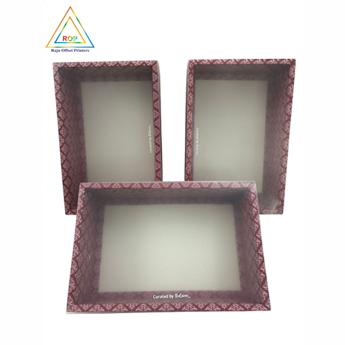Gift Boxes with Printed Plastic Cover