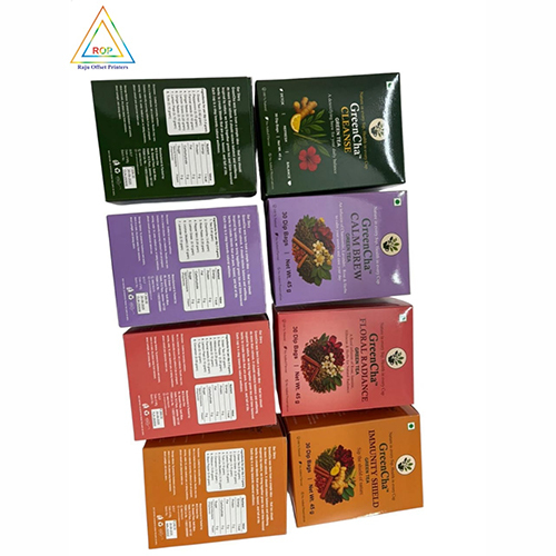Premium Tea Packaging Box - Finishing: Glossy Lamination