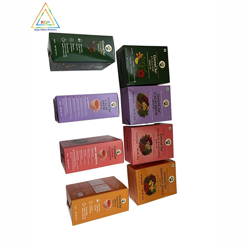 Premium Tea Packaging Box - Finishing: Glossy Lamination