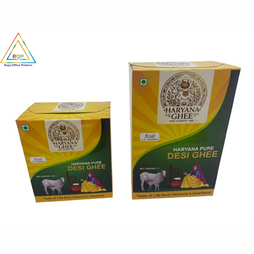 Desi Ghee Boxes - Finishing: Glossy Lamination