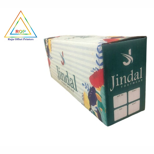 Slipper Packaging Box - Finishing: Glossy Lamination