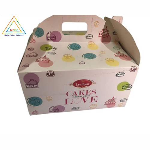 Printed Cake Boxes - Finishing: Glossy Lamination